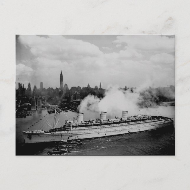 Collection de cartes postales RMS Queen Mary (Devant)