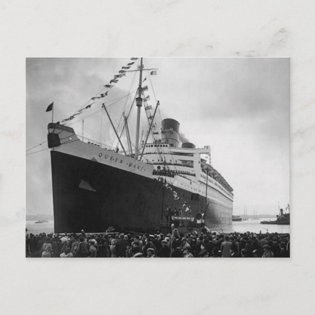Collection de cartes postales RMS Queen Mary (Devant)