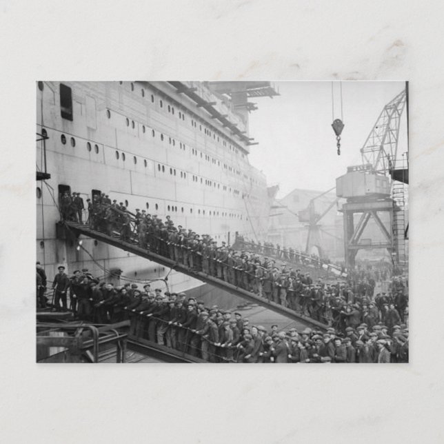Collection de cartes postales RMS Queen Mary (Devant)