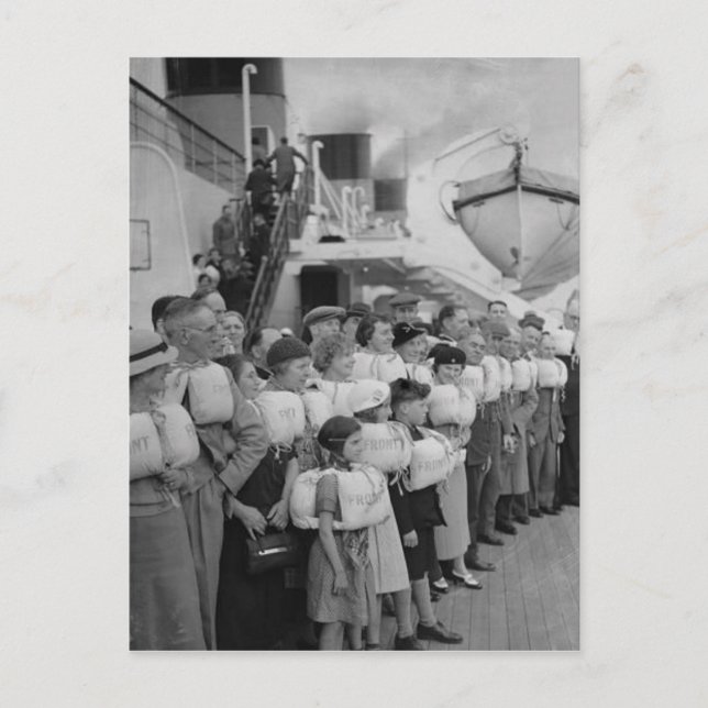 Collection de cartes postales RMS Queen Mary (Devant)