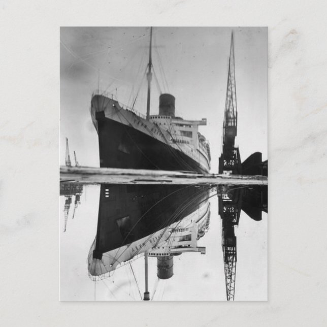 Collection de cartes postales RMS Queen Mary (Devant)