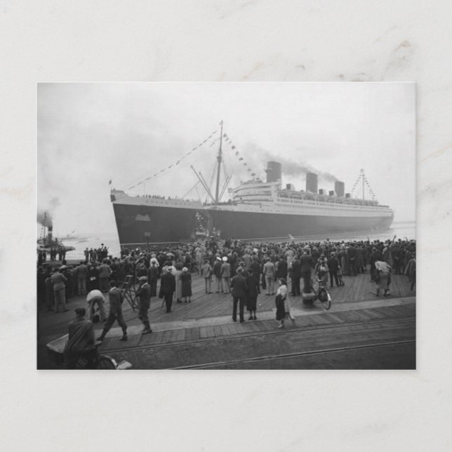 Collection de cartes postales RMS Queen Mary (Devant)