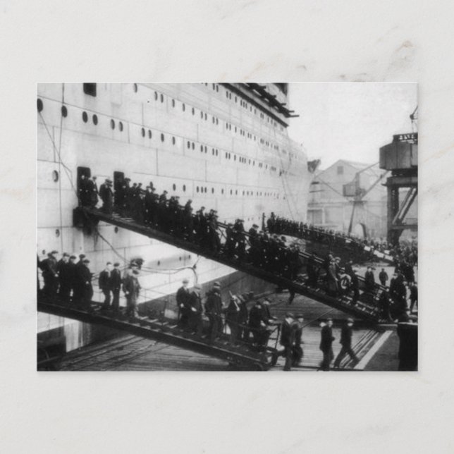 Collection de cartes postales RMS Queen Mary (Devant)