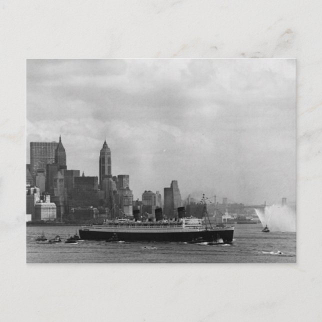 Collection de cartes postales RMS Queen Mary (Devant)