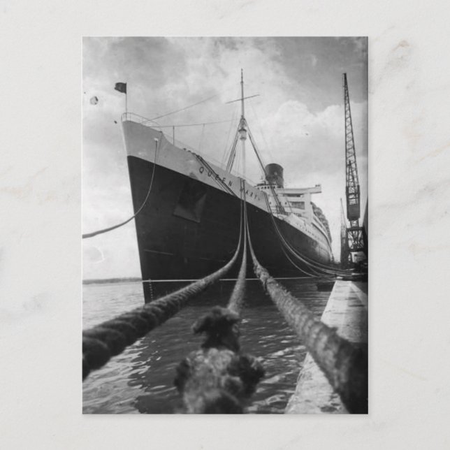 Collection de cartes postales RMS Queen Mary (Devant)