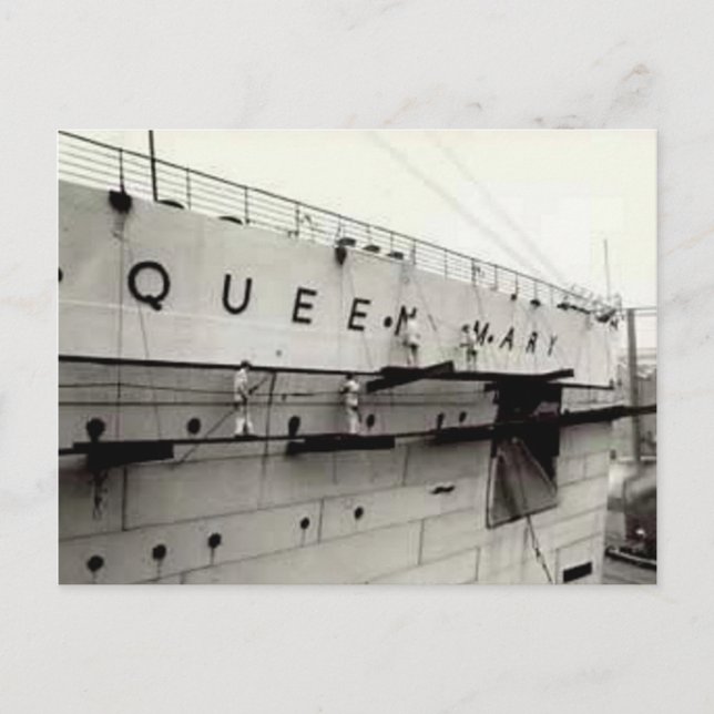 Collection de cartes postales RMS Queen Mary (Devant)