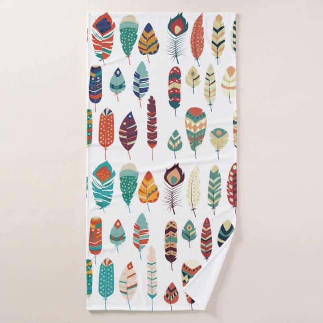 Collection de dessins ethniques tribaux vintages d (Serviette de bain)