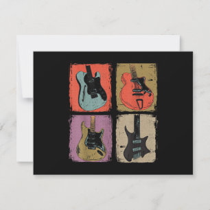 Collection de guitares électriques groupe guitaris