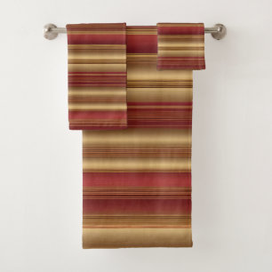 Collection de Linge de Luxe Or Bourgogne moderne