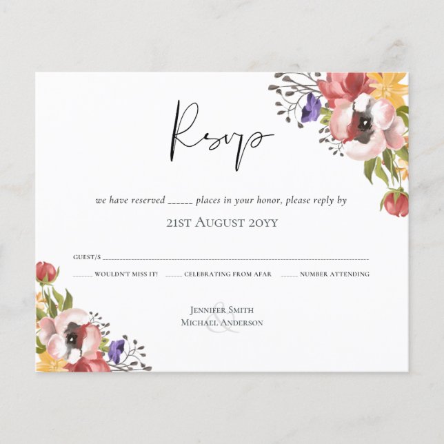 Collection de Mariages de couleurs de automne rust (Devant)