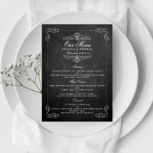 Collection de Mariages de tableau de bord - Menus