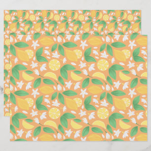 Collection de Motifs de paniers de fruits - Citron