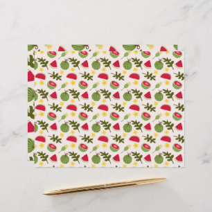 Collection de Motifs de paniers de fruits - pastèq