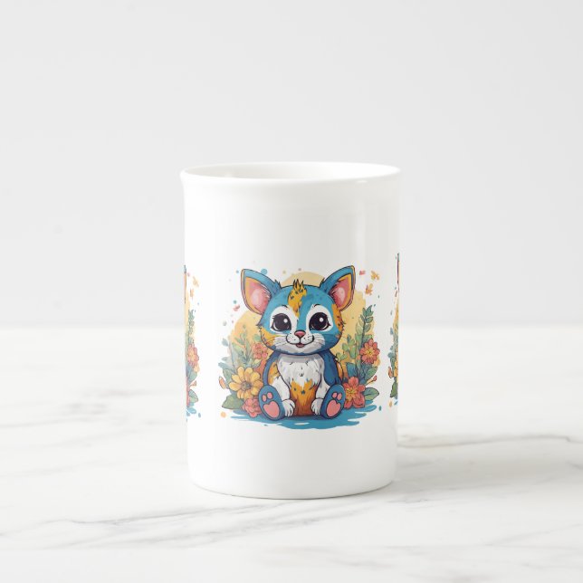 Collection de mugs en porcelaine de bone de qualit (Devant)