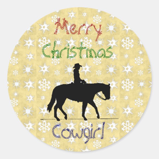 Collection de Noël Autocollants Cheval (Devant)
