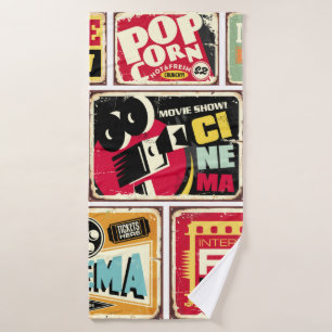 Collection de panneaux de cinéma vintage. Industri