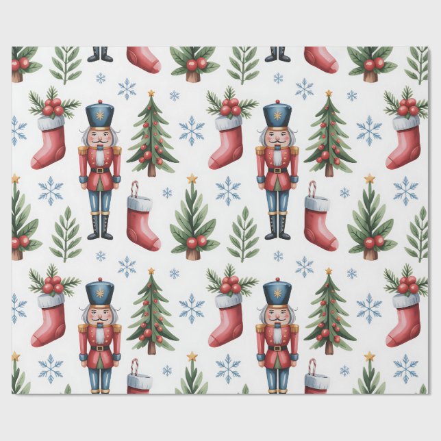 Collection de papier cadeau de Noël festif (Plat)