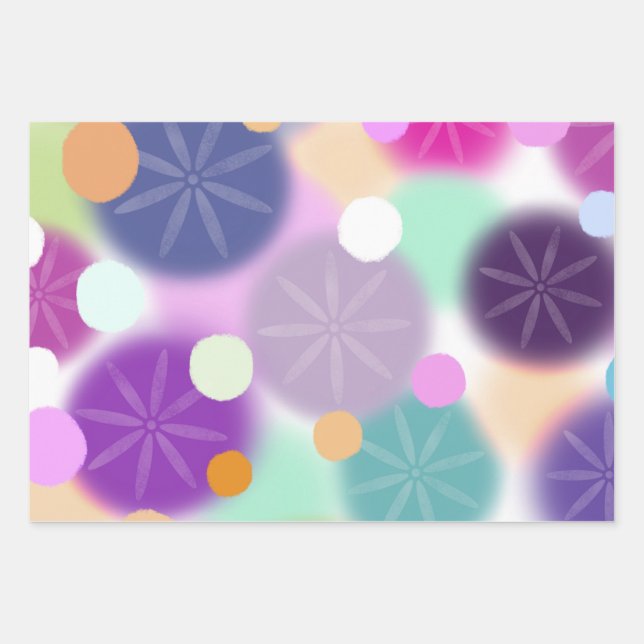 Collection de papier cadeau de vacances Joyful Hea (Devant)