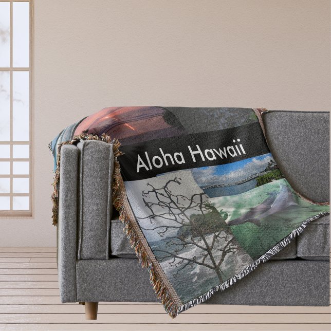 Collection de paysages hawaïens Jeter couverture (Hawaiian landscape Collection Throw Blanket)
