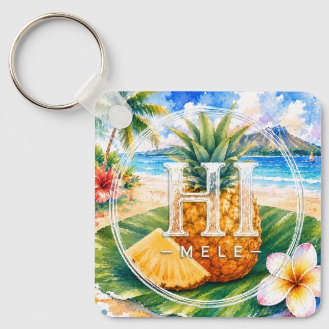 Collection de porte-clés HIMELE Signature – Ananas (Recto)