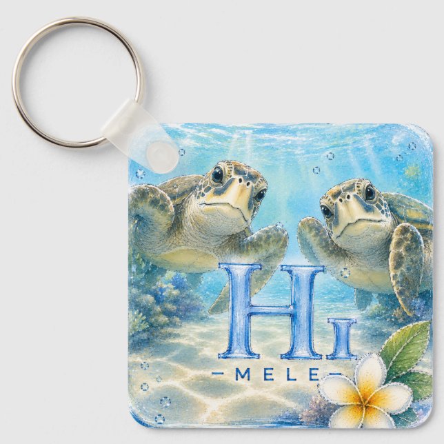 Collection de porte-clés HIMELE Signature – Honu (Recto)
