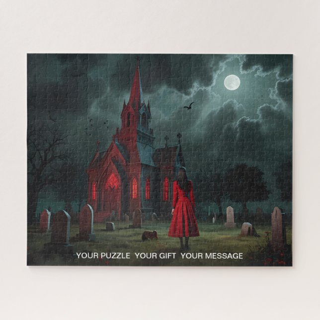 Collection de puzzle d'art gothique rouge (Horizontal)