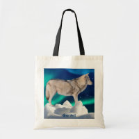 Collection de Sacs fourre-tout de loups gris, de g