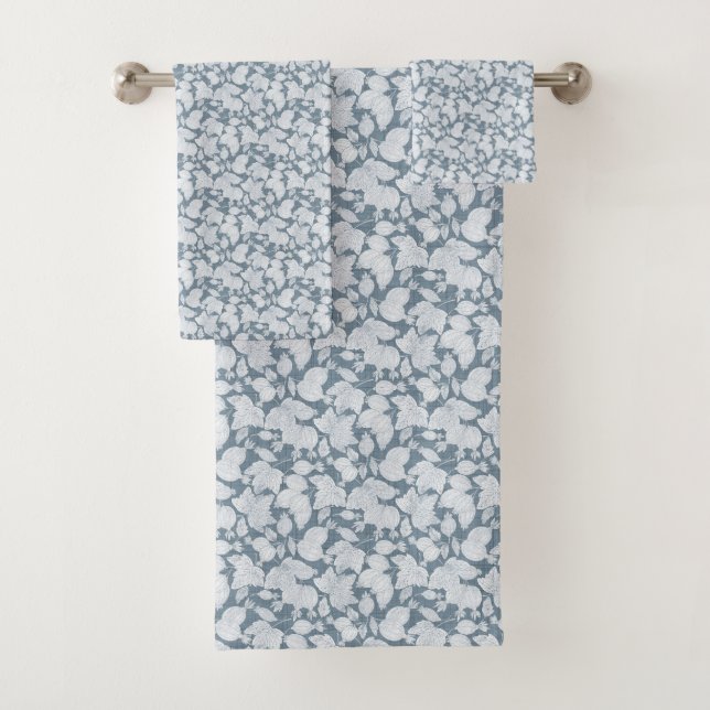 Collection de serviettes en feuille de Berry ombra (En situation)
