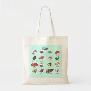 Collection de sushis japonais sur votre sac fourre