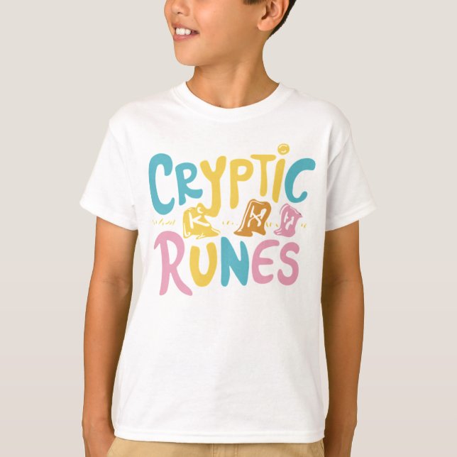 👕 collection de T-shirt Runes en cristal 🧺 🧺 👕 (Devant)
