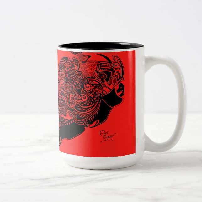 Collection de tasse de toile d'araignée (Droit)