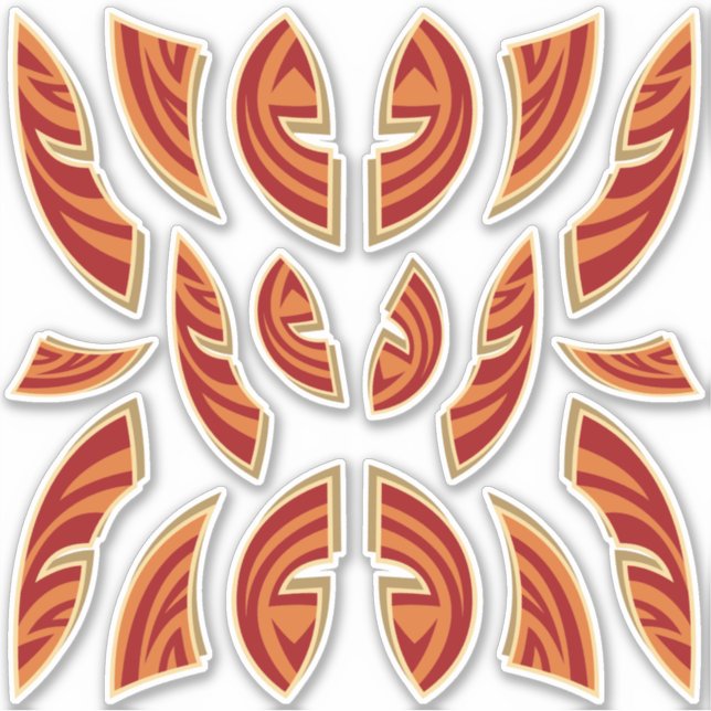 Collection d'icônes de masques africains Stickers  (Devant)