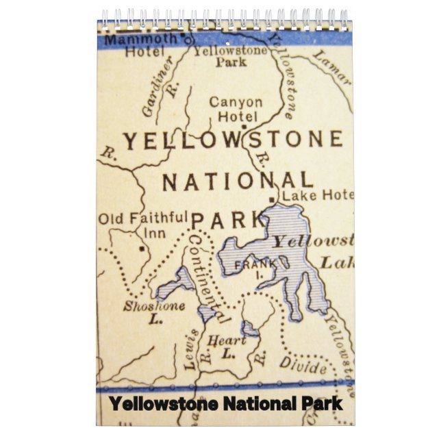 Collection du parc national Yellowstone Calendrier (Protection)
