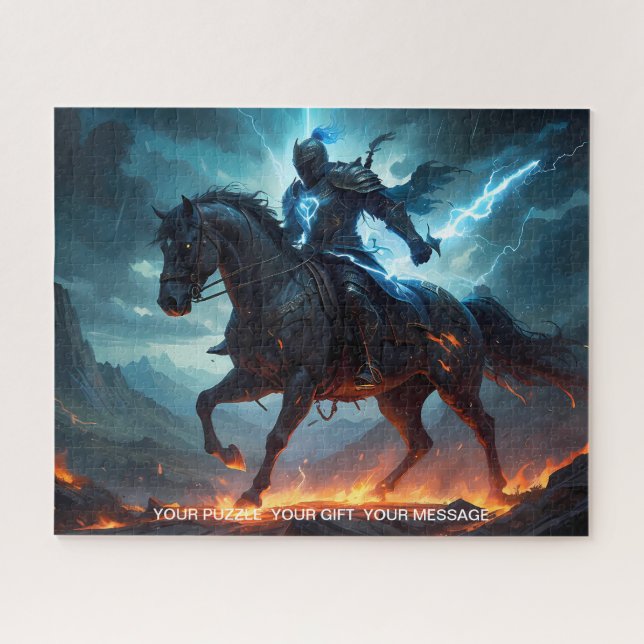 Collection Epic Black Knight & Stallion Art Puzzle (Horizontal)