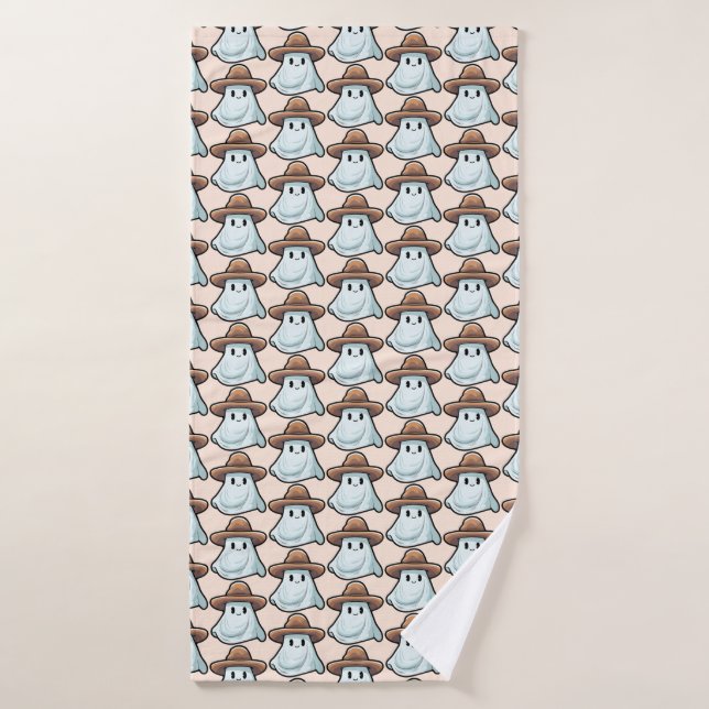 Collection Halloween Baby Boo Cowboy Ghost (Serviette de bain)