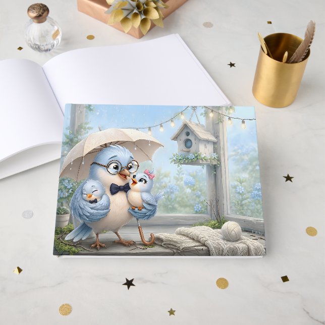 Collection Livre d'Or Papa Oiseau Mignon (Recto ouvert)