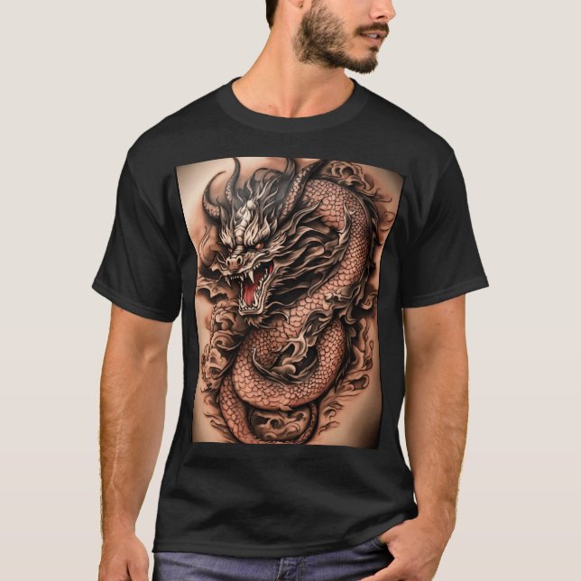 Collection majestueuse de T-shirts Dragon (Devant)