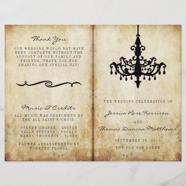 Collection Mariage de lustres Vintages (Devant)