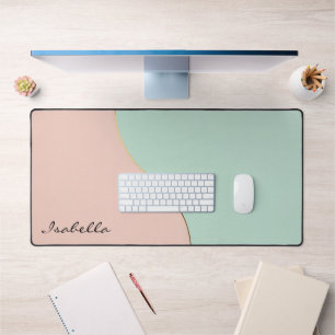 Collection Moderne Abstraite Rose Pâle Menthe