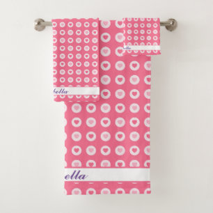 Collection moderne d'amour du coeur rose