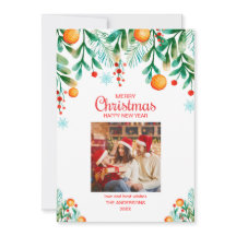 Collection photo moderne Joyeux Noël Carte de vaca