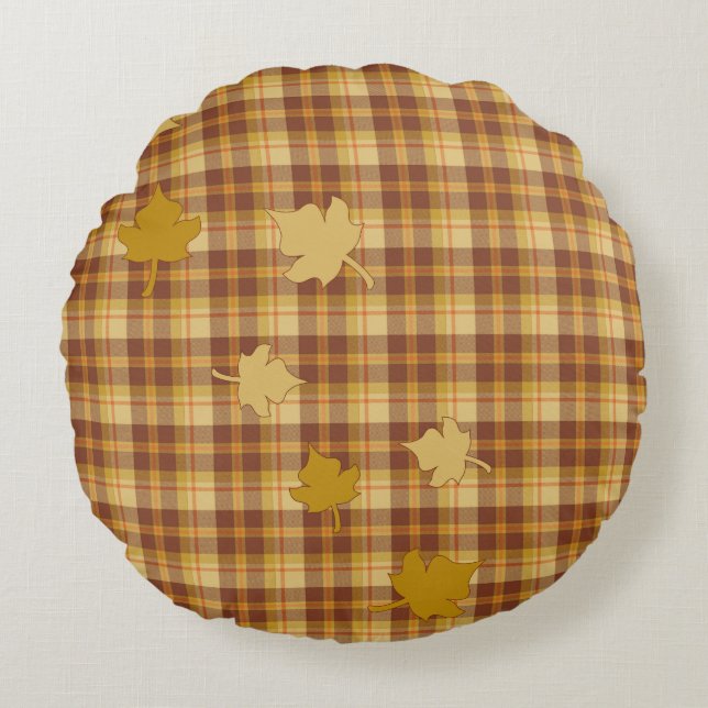 Collection Plaid Automne, Coussin Accent Rnd Feuil (Devant)