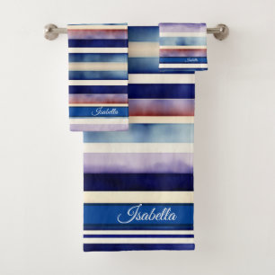 Collection populaire Summer Navy Blue Boat Stripes