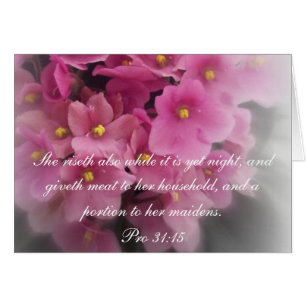 Collection Proverbes 31 ~ Proverbes 31:15