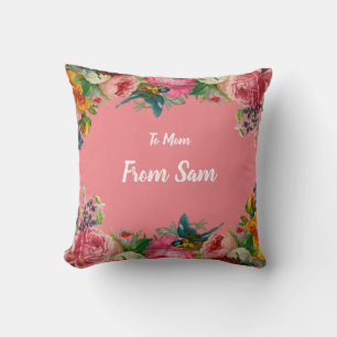 Collection Rose Personnalisée Coussin