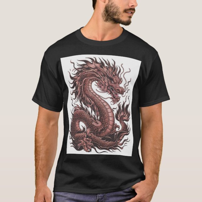 Collection T-shirt Dragon de tatouage (Devant)