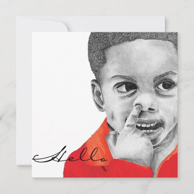 Collection True Colours Jordan Hello Invitation (Devant)