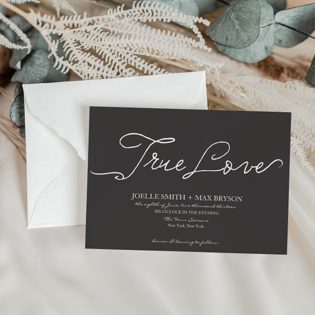 Collection True Love | FAIRE-PART DE MARIAGE (Créateur téléchargé)