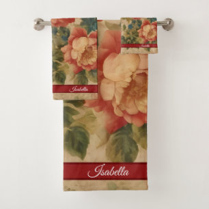 Collection Vintage d'aquarelle florale tendance