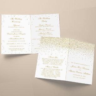 Collection Vintage de Mariage Glam Gold Confetti